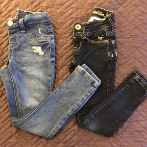 GIRLS JUSTICE skinny jeans S:6/7